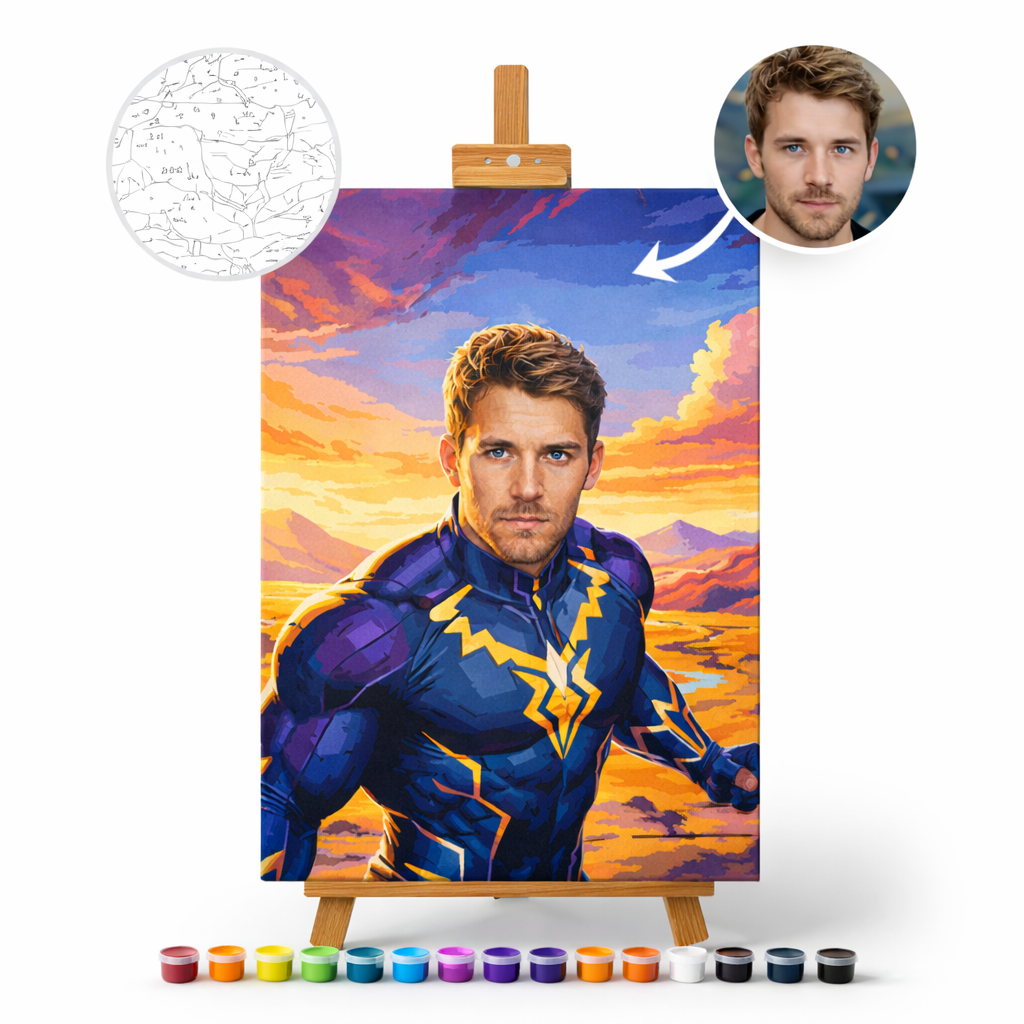 Pictura Personalizata pe Numere – The Hero