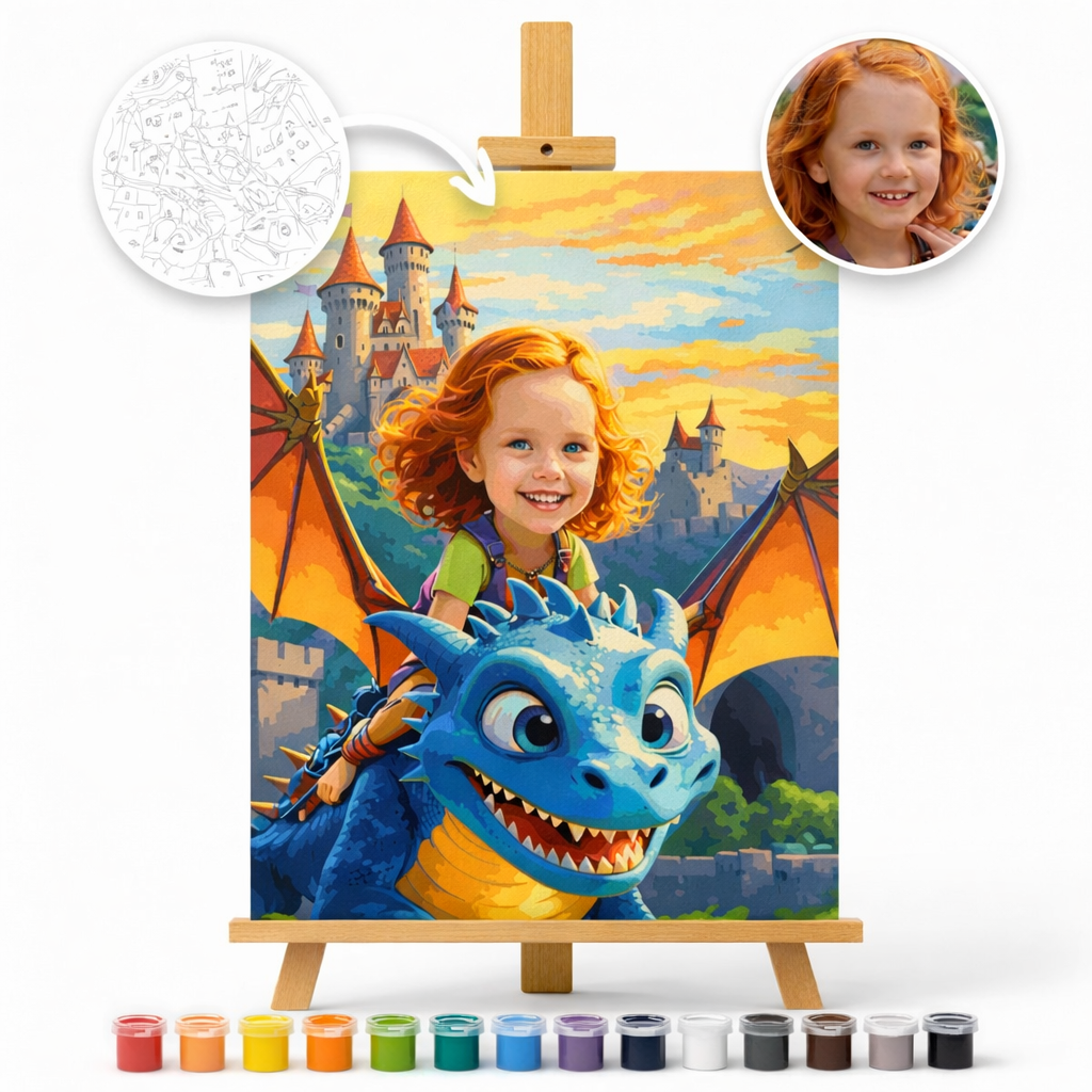Pictura Personalizata pe Numere – My Little Dragon