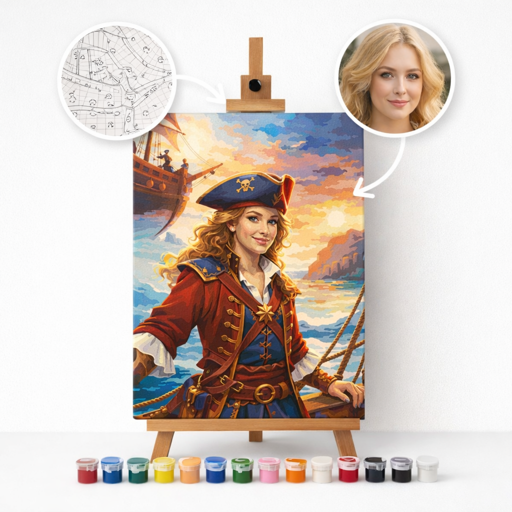 Pictura Personalizata pe Numere – Capitanul Corabiei