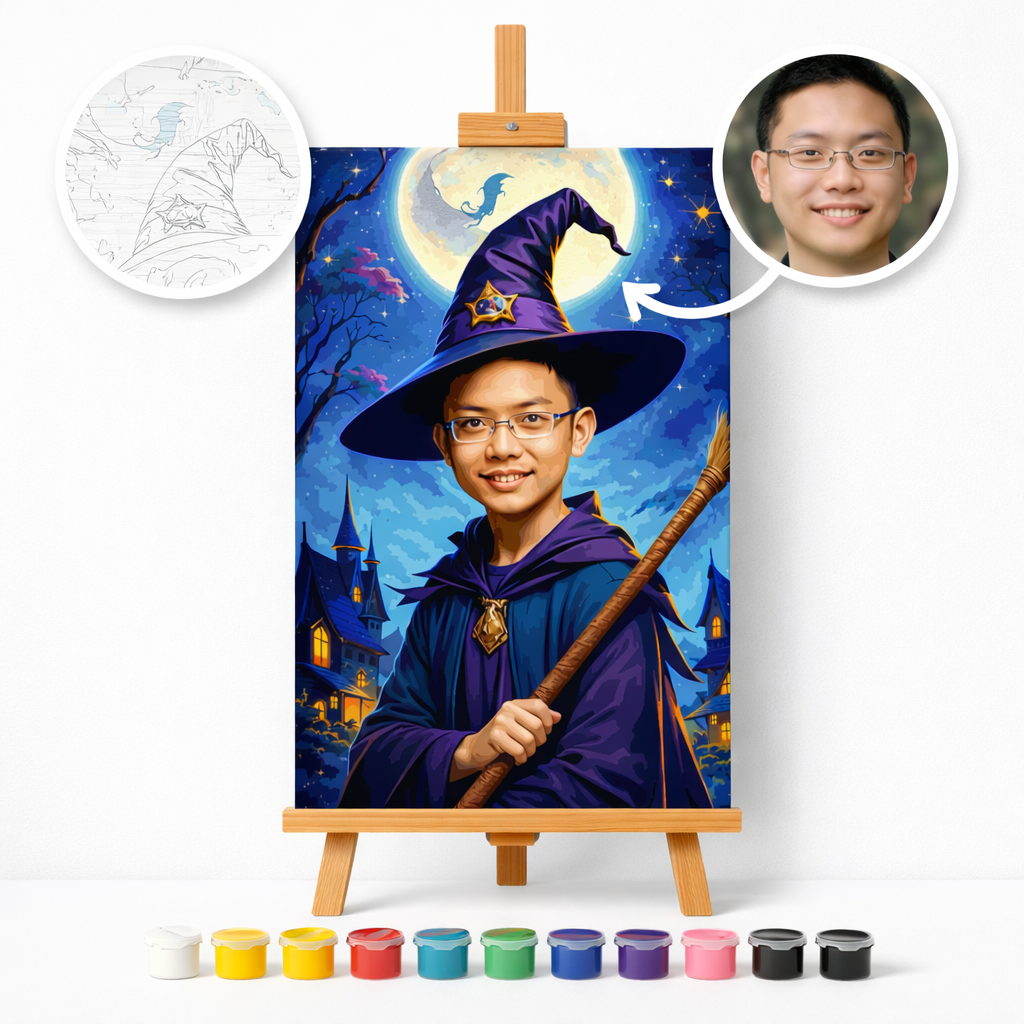 Pictura Personalizata pe Numere – Micul Vrajitor