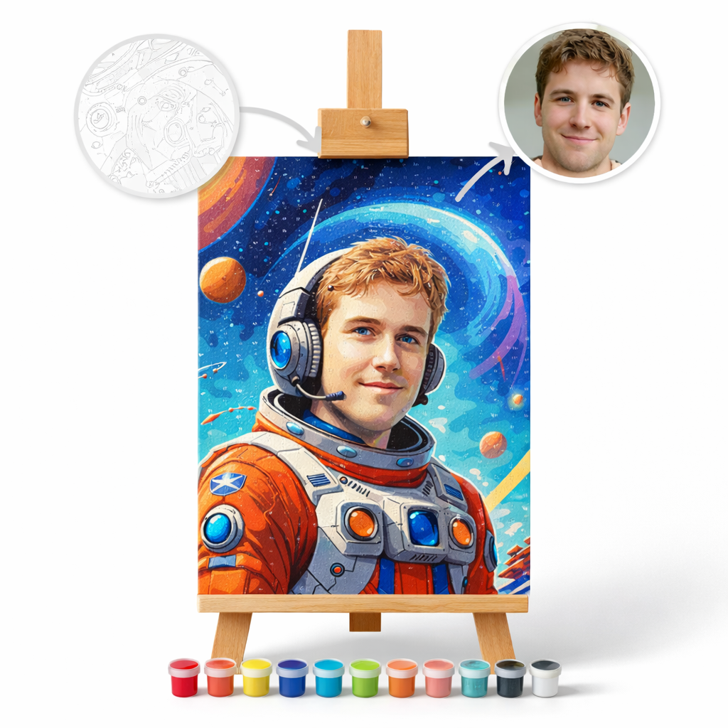 Pictura Personalizata pe Numere – Astronautul
