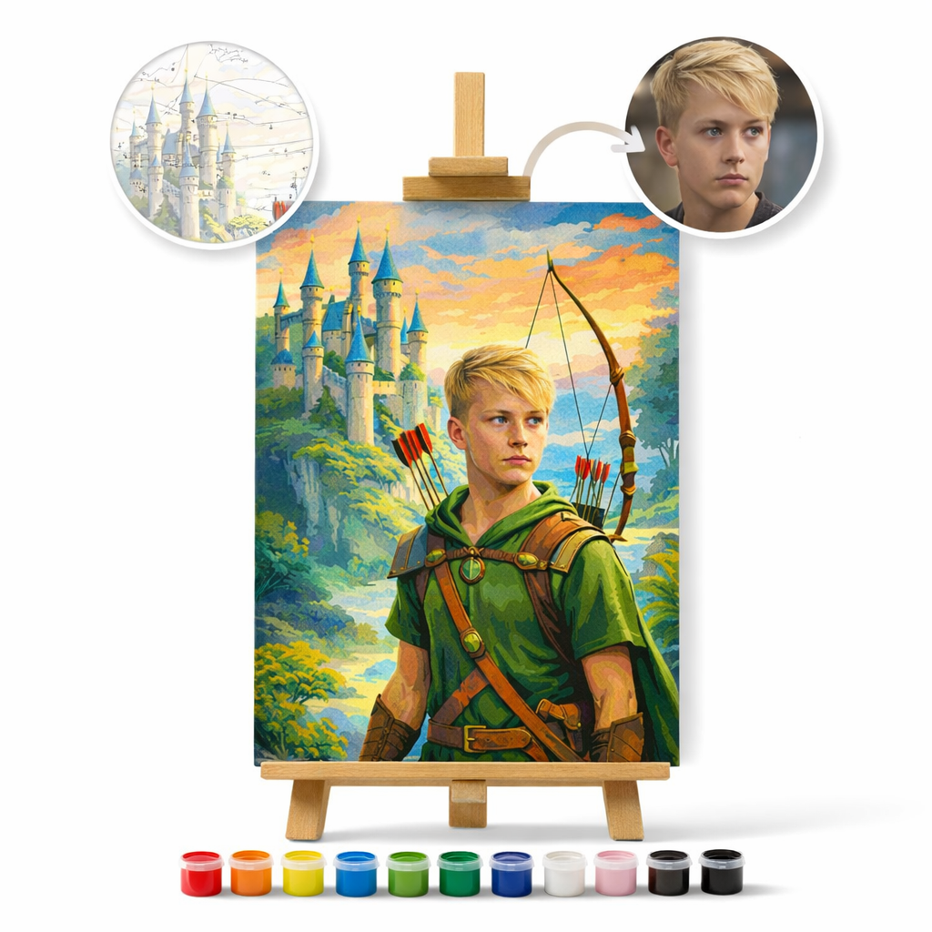 Pictura Personalizata pe Numere – Micul Robin Hood