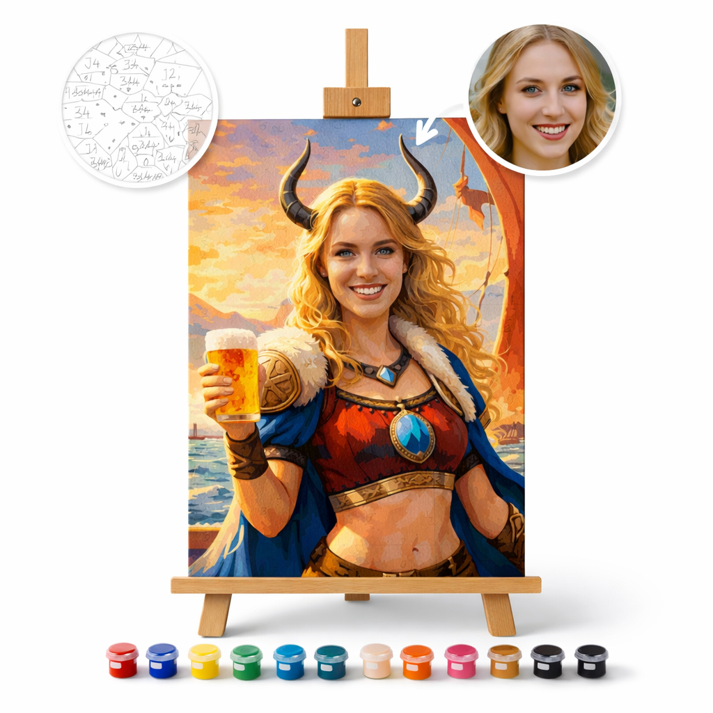 Pictura Personalizata pe Numere – Shield-Maiden
