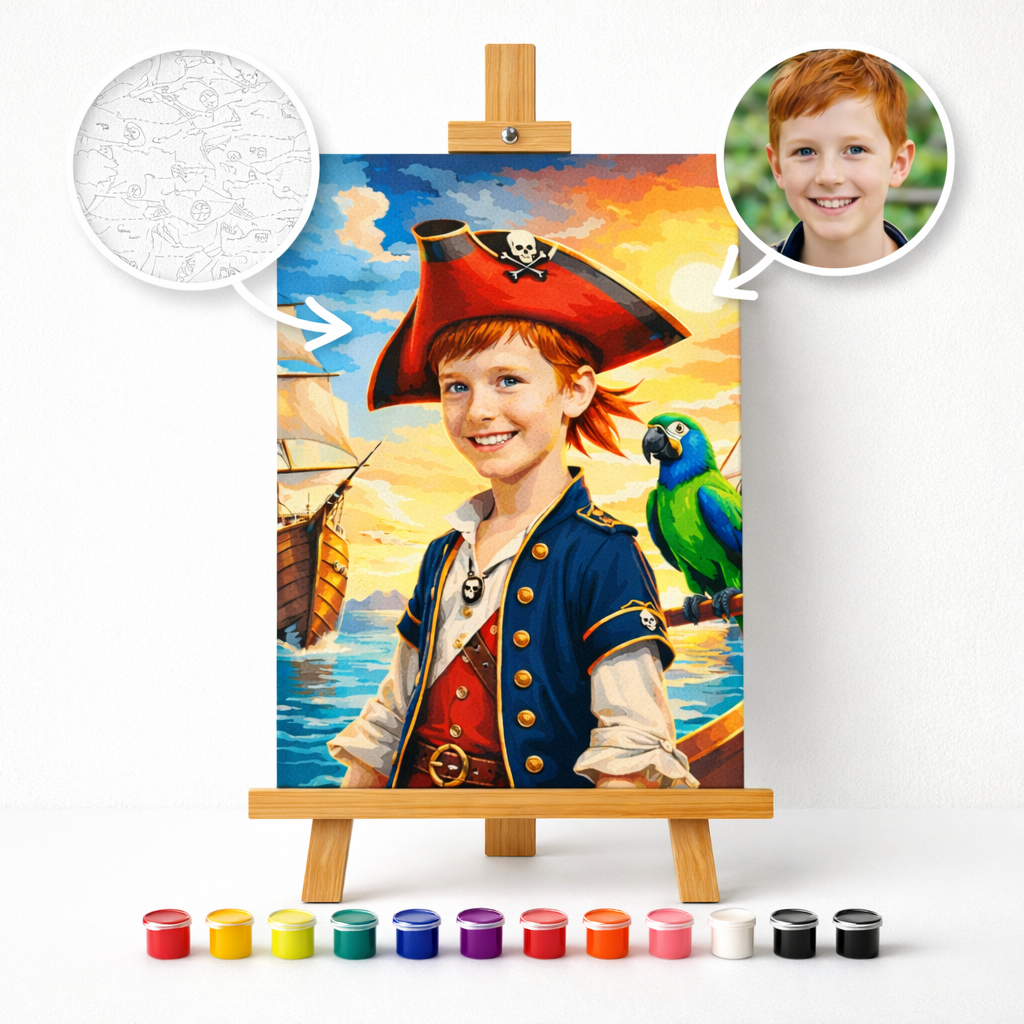Pictura Personalizata pe Numere – Micul Capitan