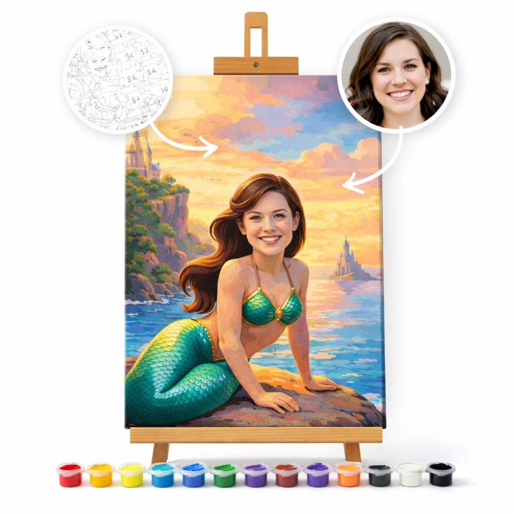Pictura Personalizata pe Numere – Sirena din Golful Castelului