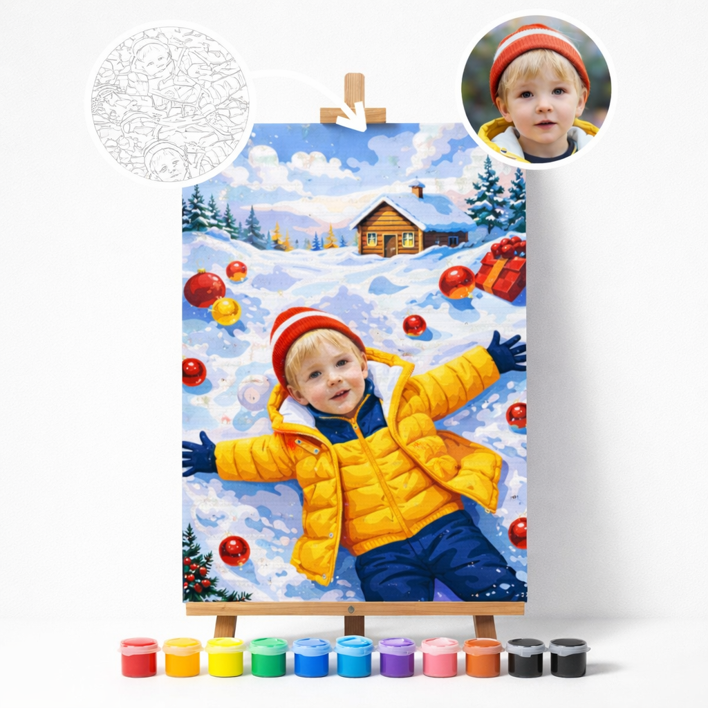 Pictura Personalizata pe Numere – inger de Zapada