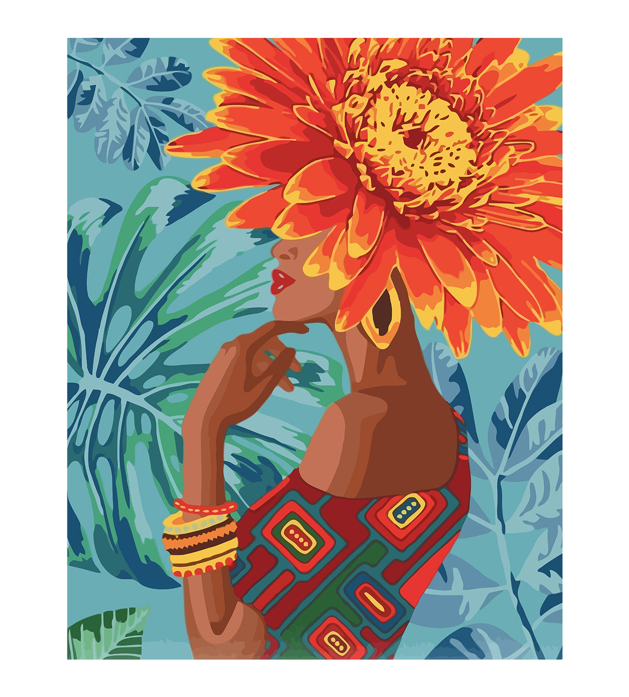 Set Pictură pe numere - FlowerHead 6003