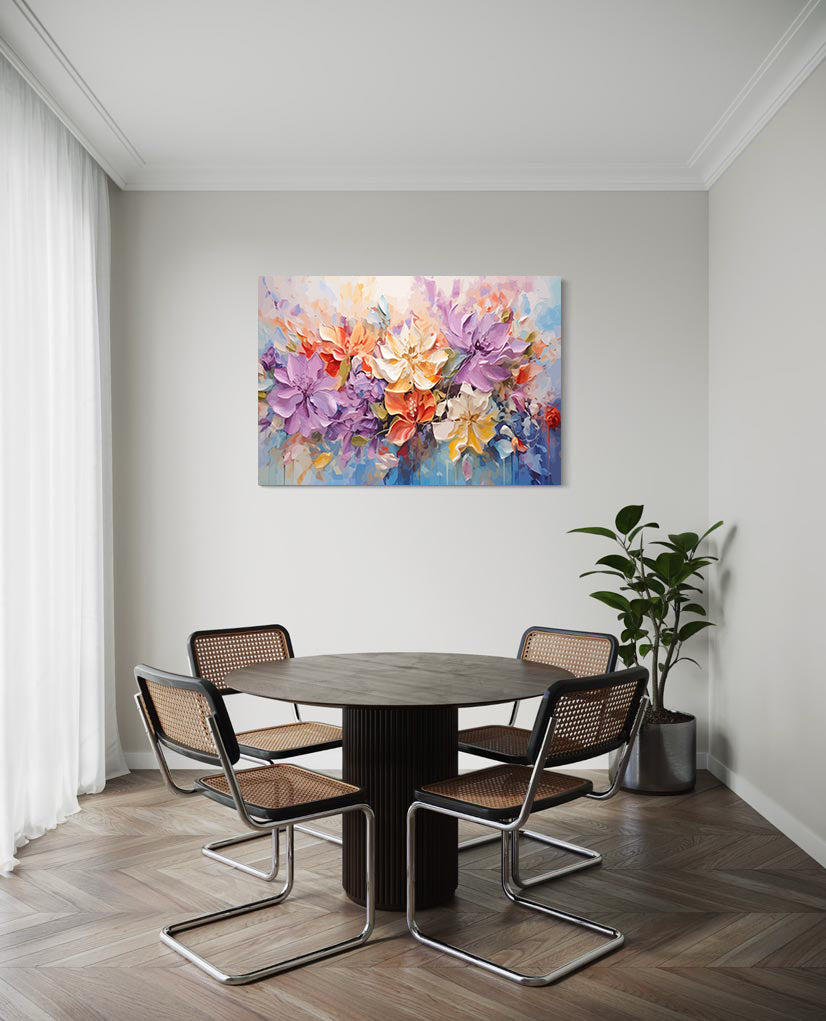 Pictura pe Numere - Flori Multicolore 6024