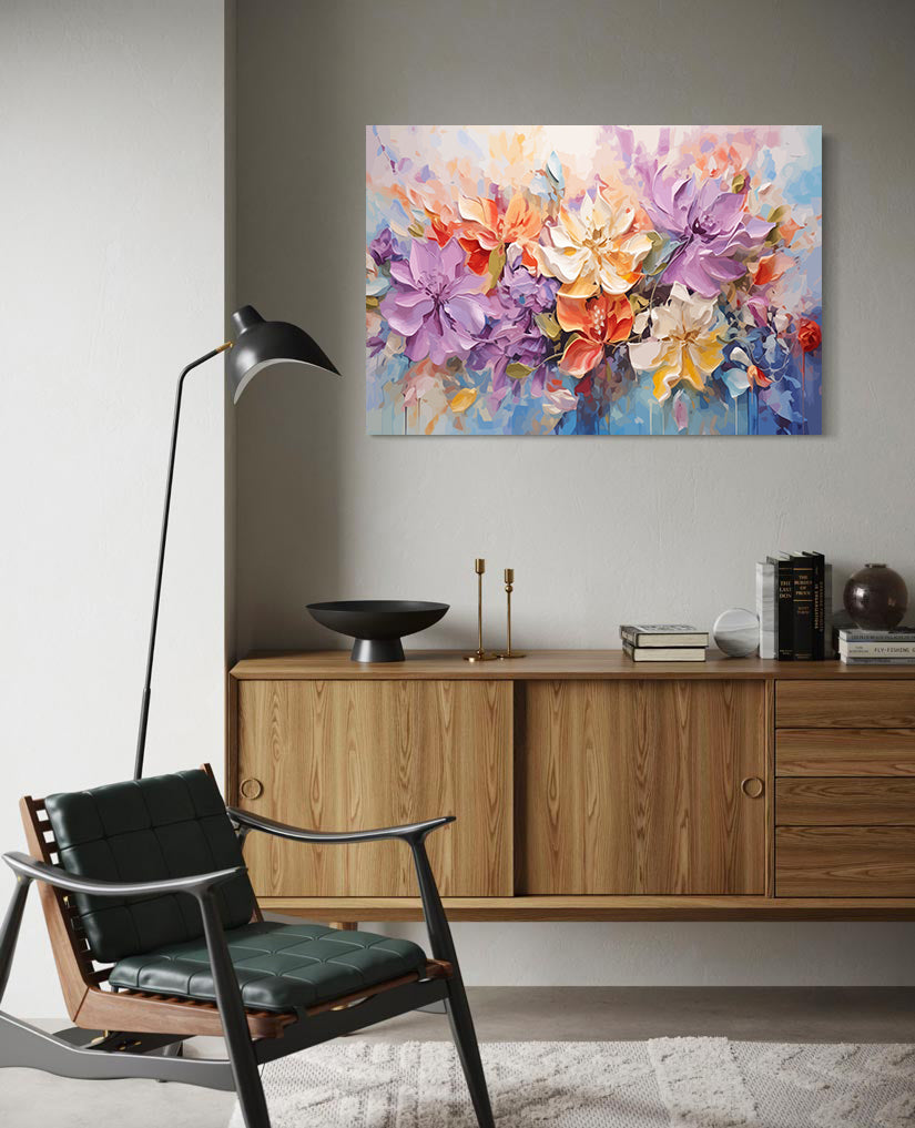 Pictura pe Numere - Flori Multicolore 6024