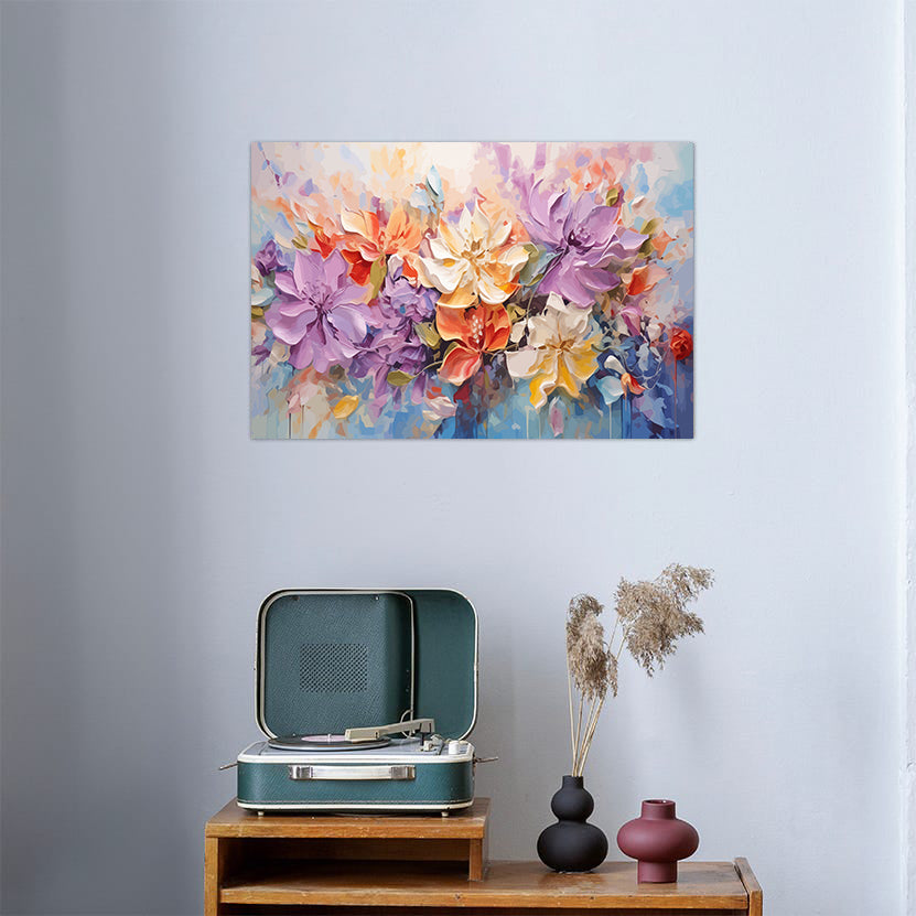 Pictura pe Numere - Flori Multicolore 6024