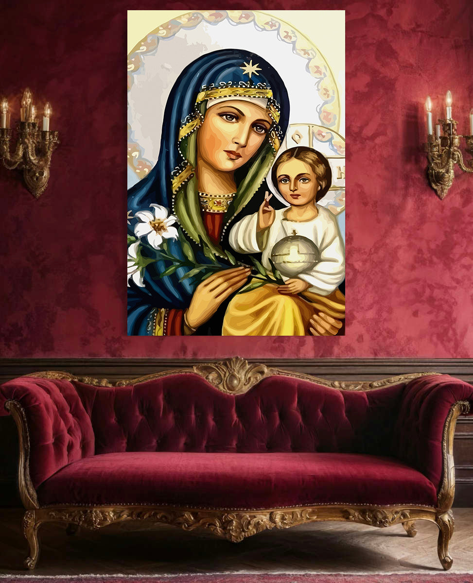 Set Pictură pe numere – Maica Domnului 6032