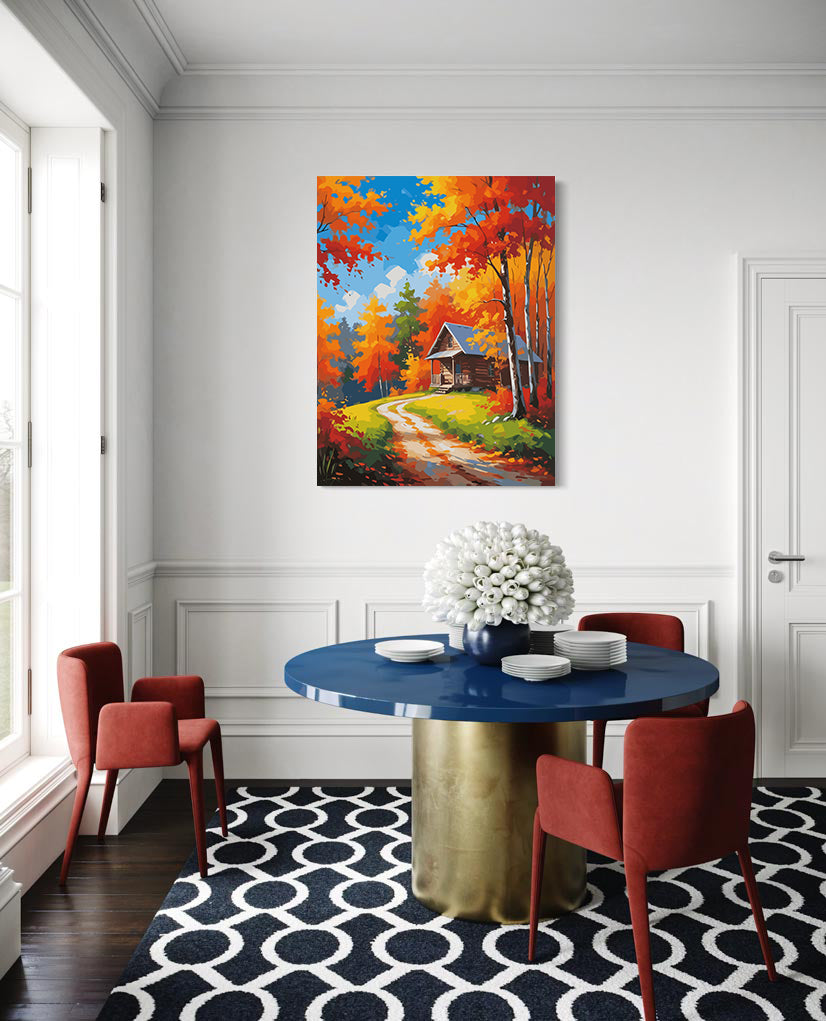 Set Pictură pe numere – Pădure Aurie 6063