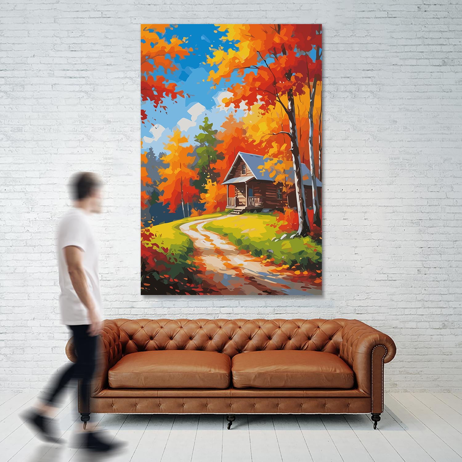 Set Pictură pe numere – Pădure Aurie 6063