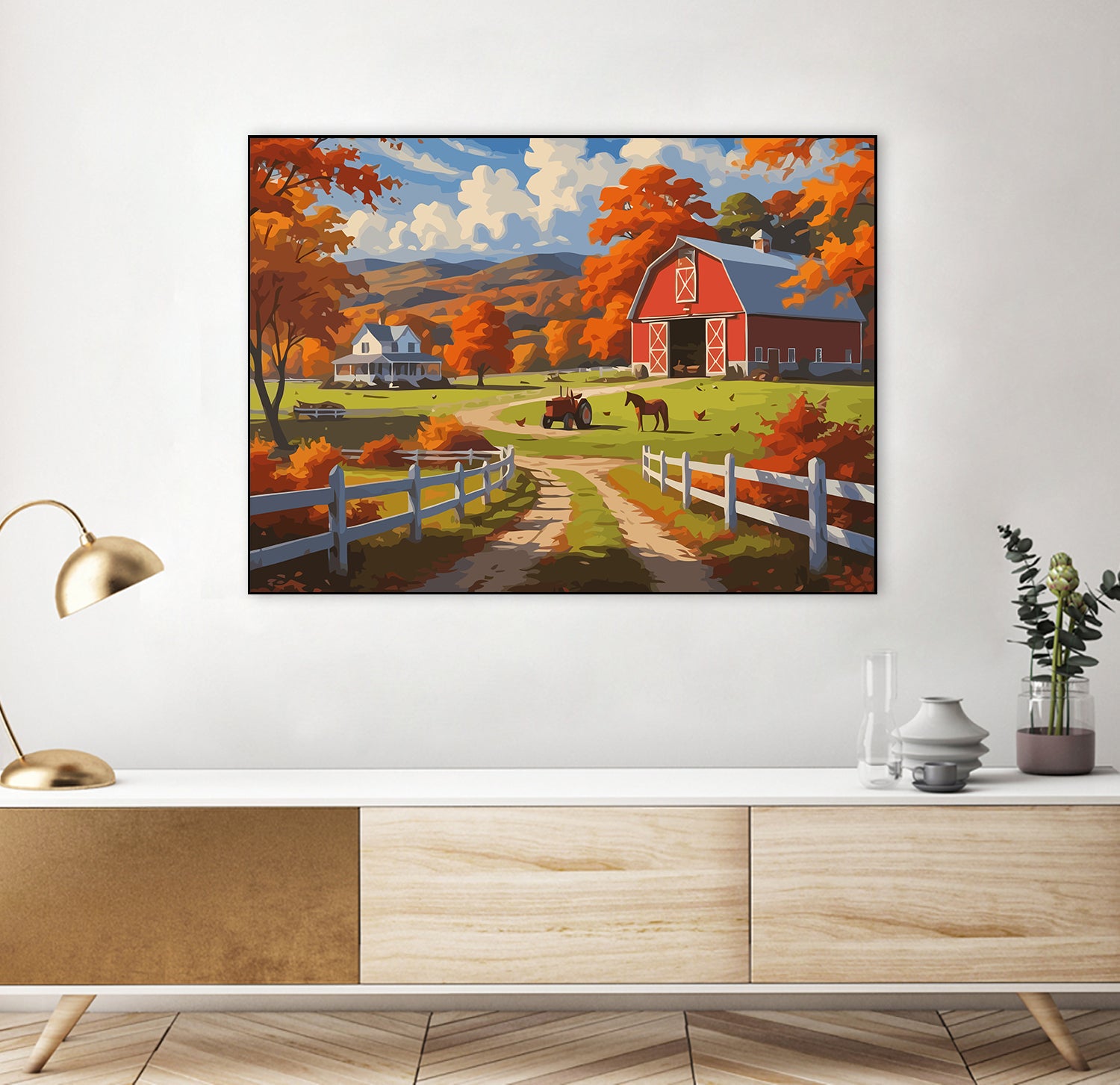Set Pictură pe numere – Toamna la Fermă 6070