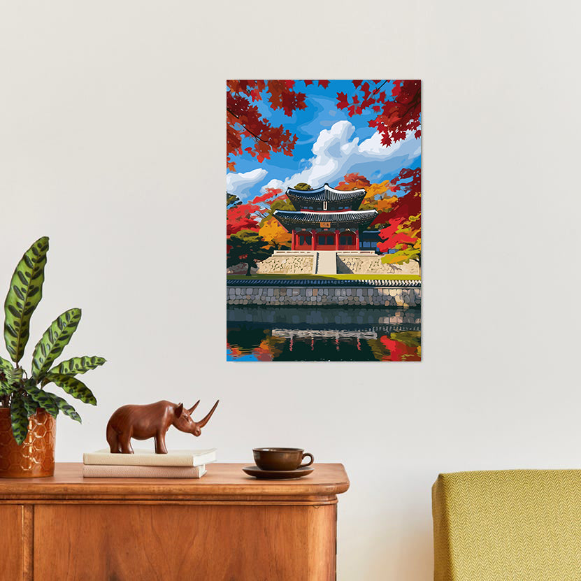 Set Pictură pe numere – Peisaj de Toamnă 6076