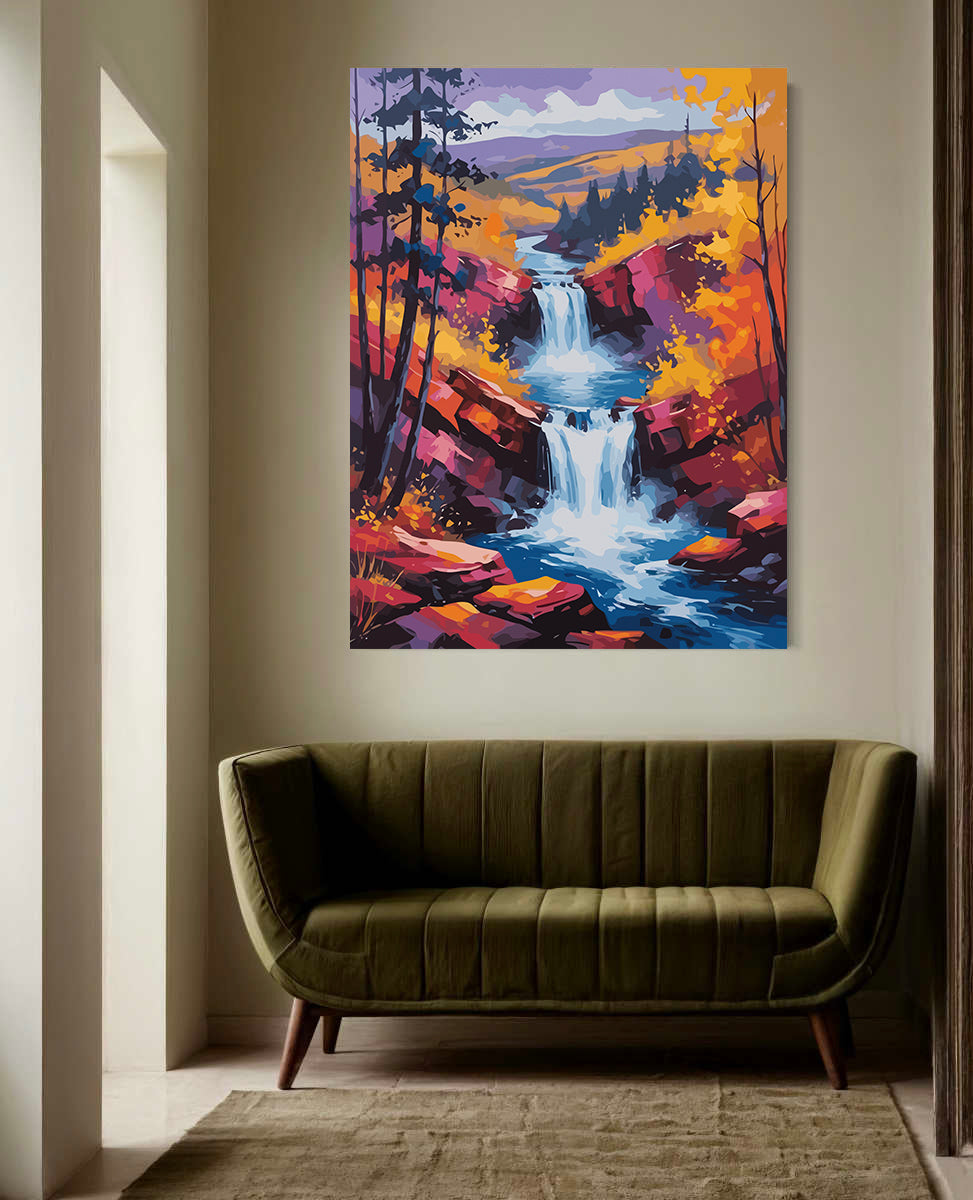 Set Pictură pe numere – Peisaj de Toamnă 6078