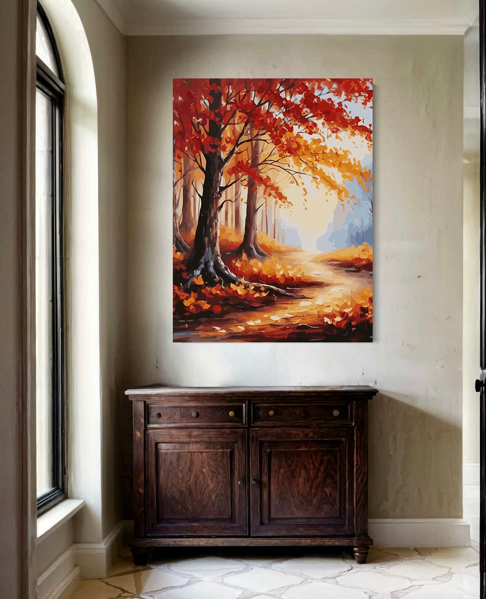 Set Pictură pe numere – Peisaj de Toamnă 6081