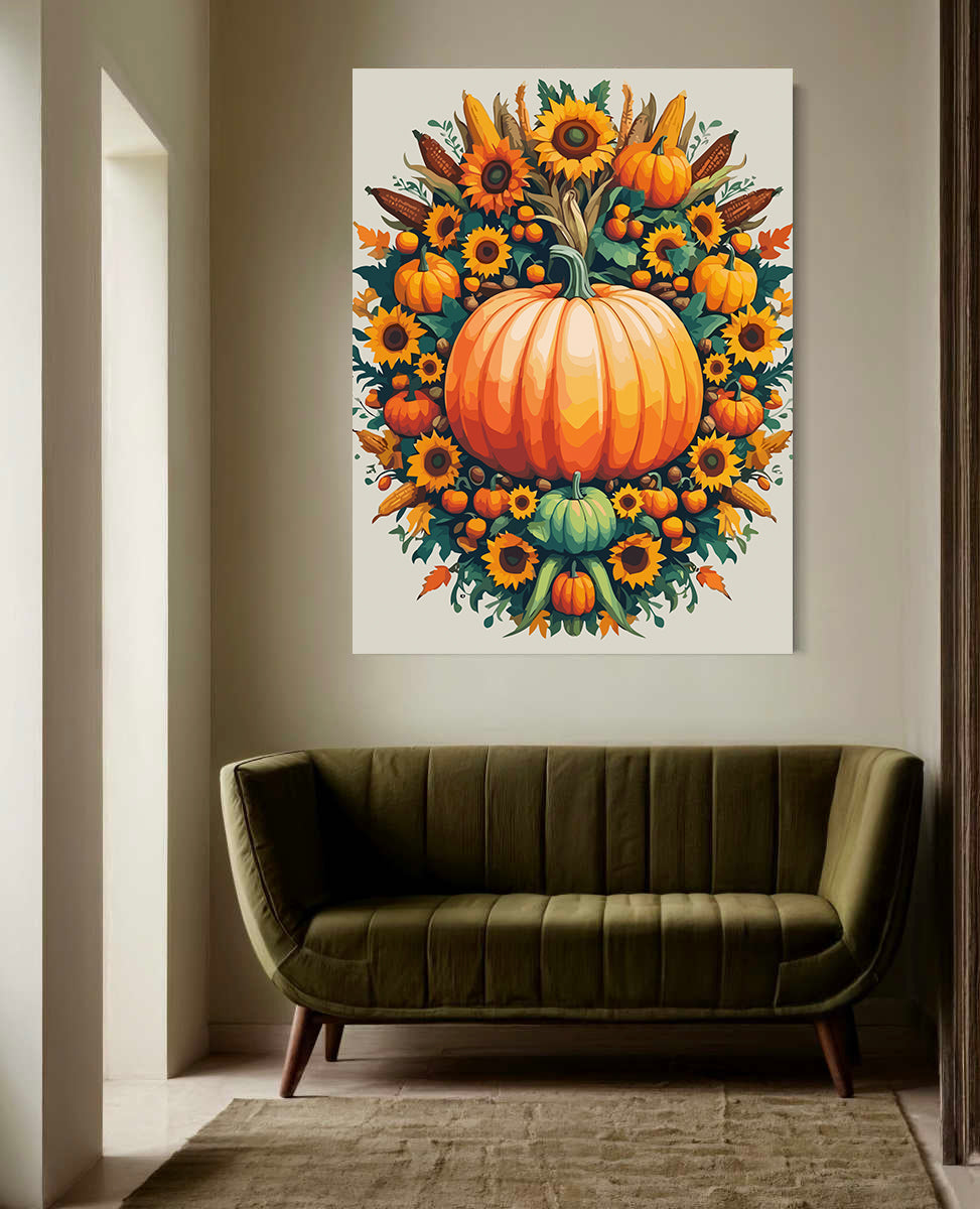 Set Pictură pe numere – Dovleac de Toamnă 6091