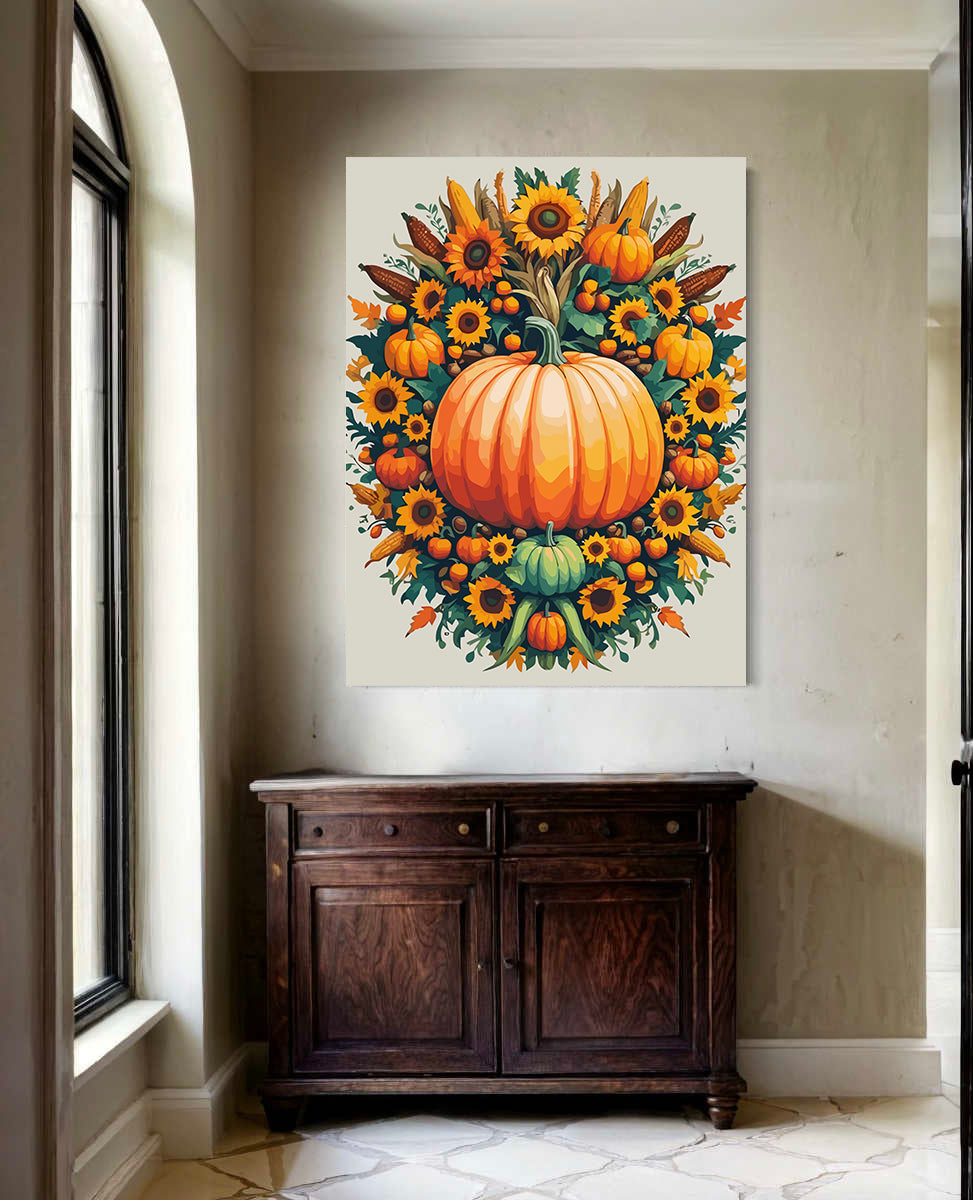 Set Pictură pe numere – Dovleac de Toamnă 6091