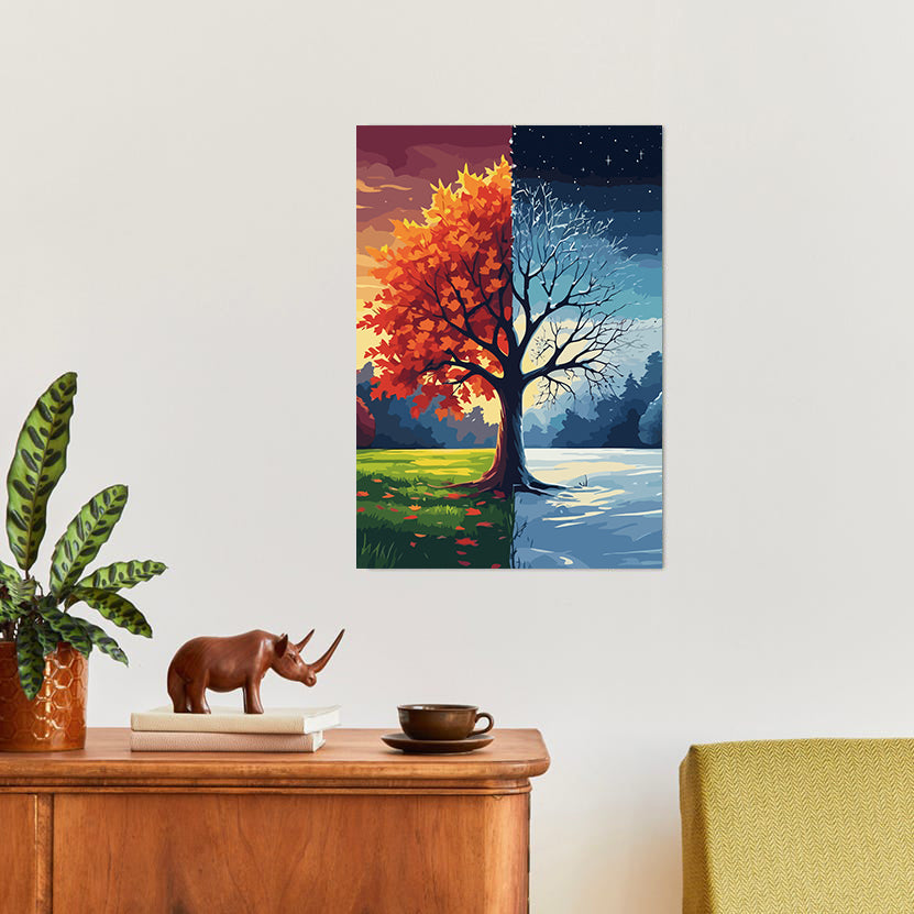 Set Pictură pe numere – Iarna și Toamna 6098