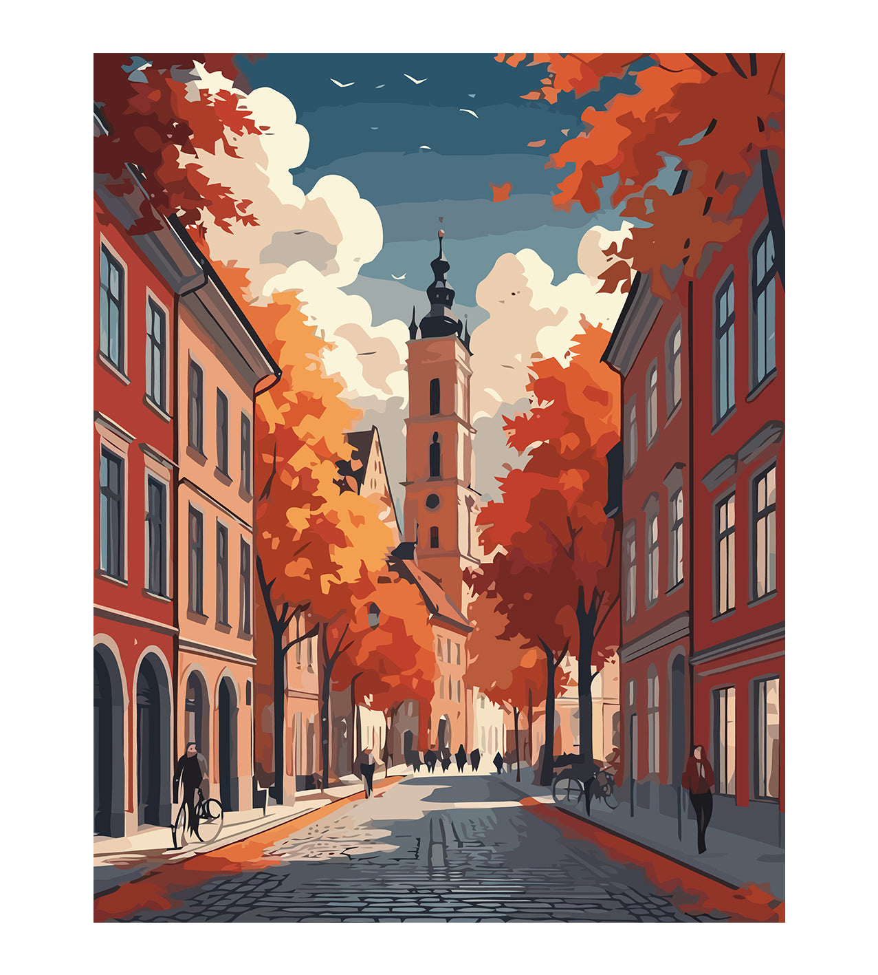 Set Pictură pe numere – Toamna în Oraș 6099