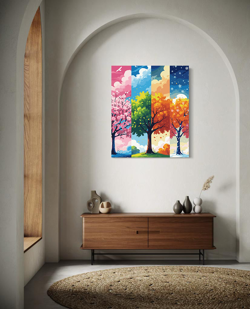 Set Pictură pe numere – Patru Anotimpuri 6102