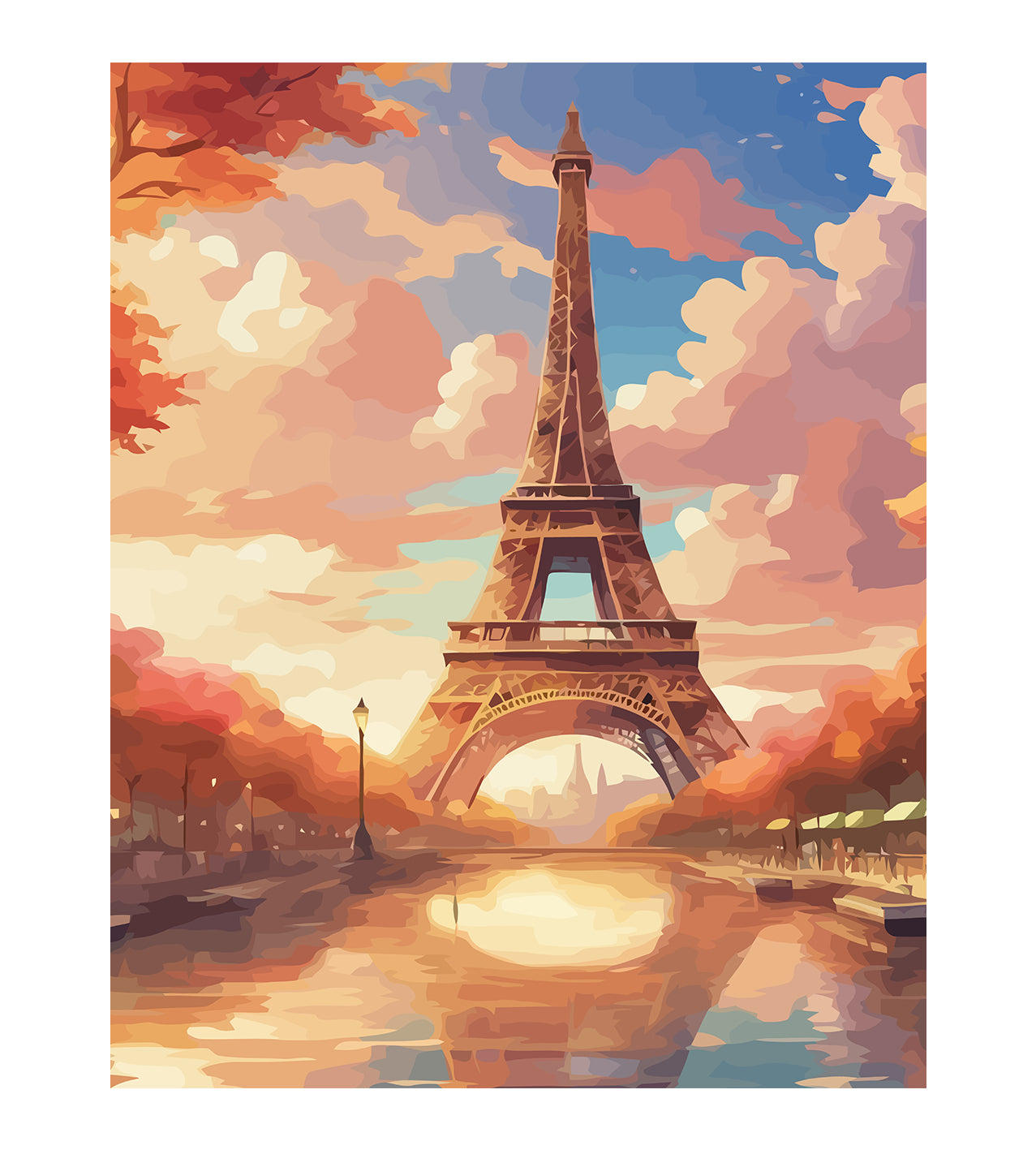 Set Pictură pe numere – Toamna în Paris 6104