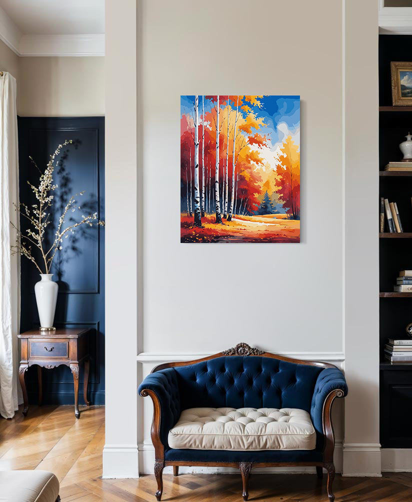 Set Pictură pe numere – Peisaj de Toamnă 6107