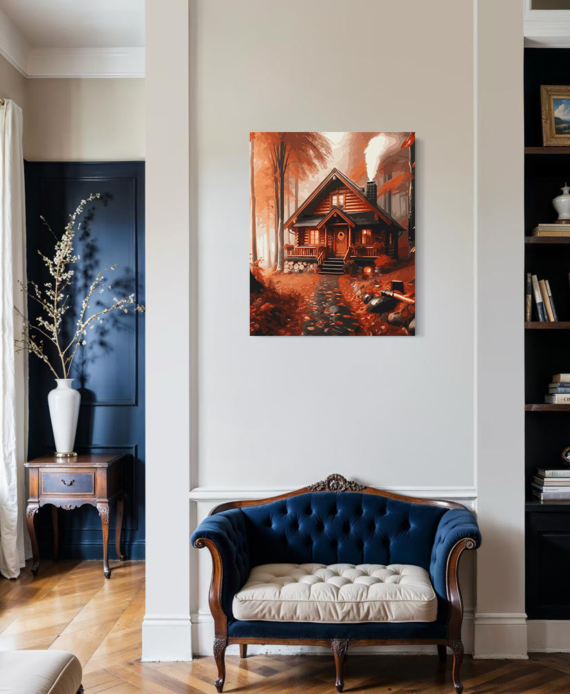 Set Pictură pe numere – Căsuță în Pădure 6108