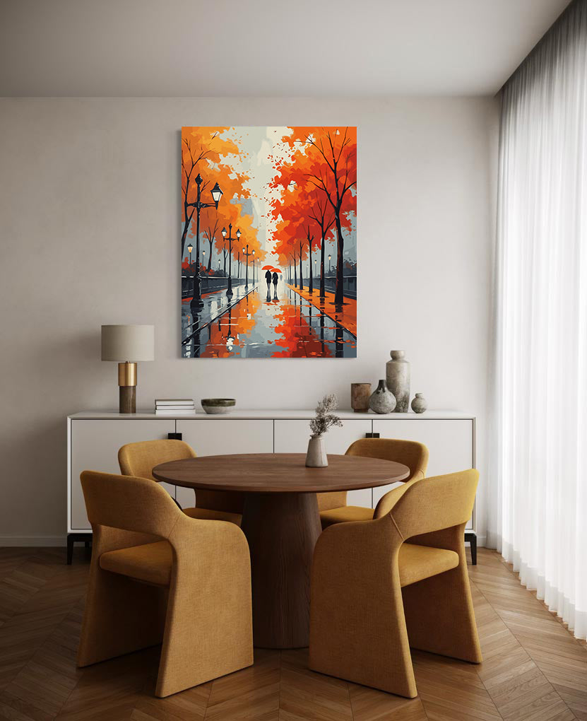 Set Pictură pe numere – Îndrăgostiți Toamna 6118