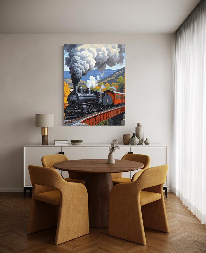 Set Pictură pe numere – Tren cu Aburi 6120