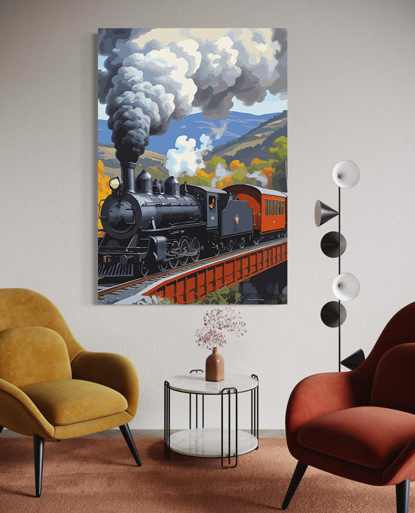 Set Pictură pe numere – Tren cu Aburi 6120