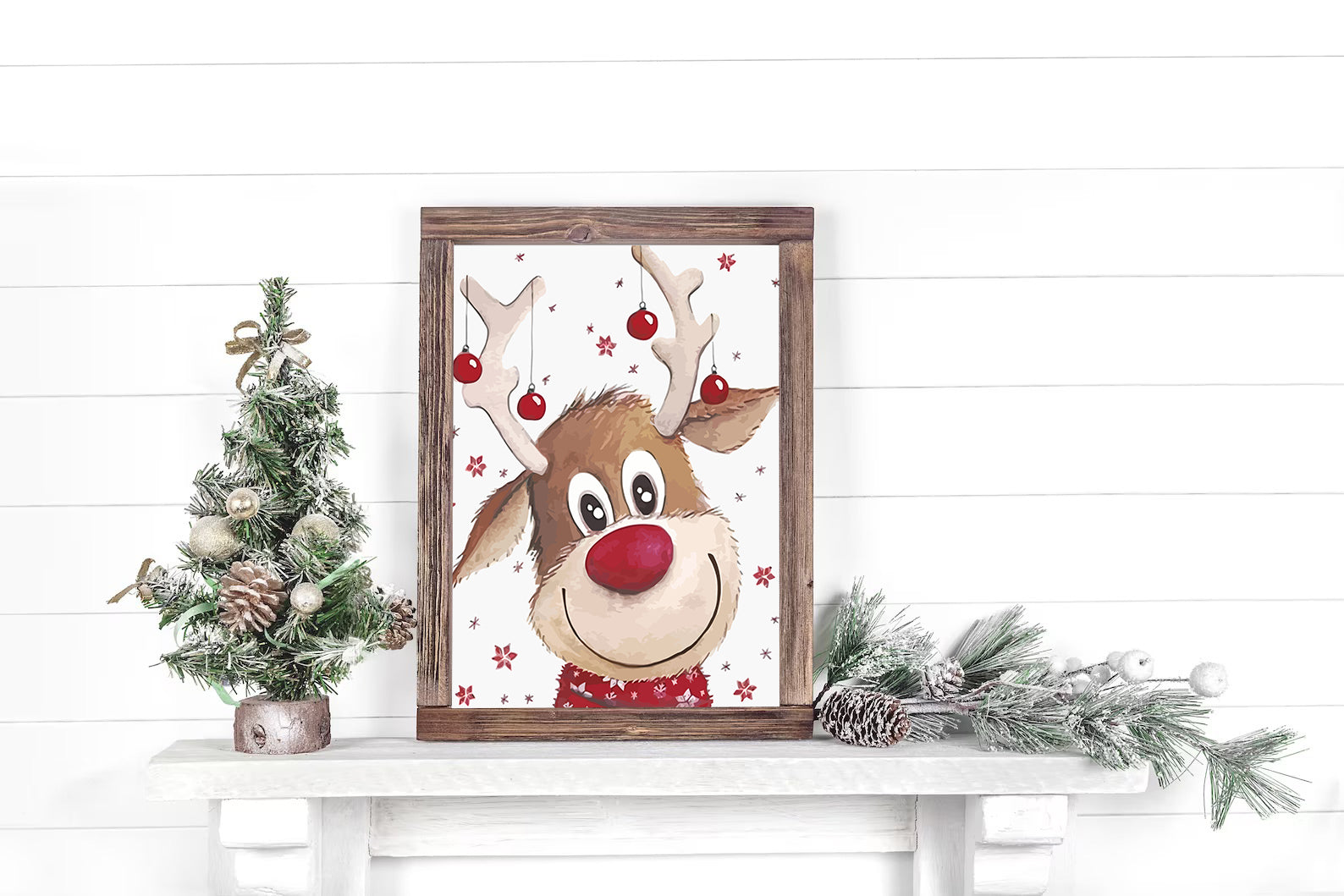 Set Pictură pe numere – Renul Rudolf 6128