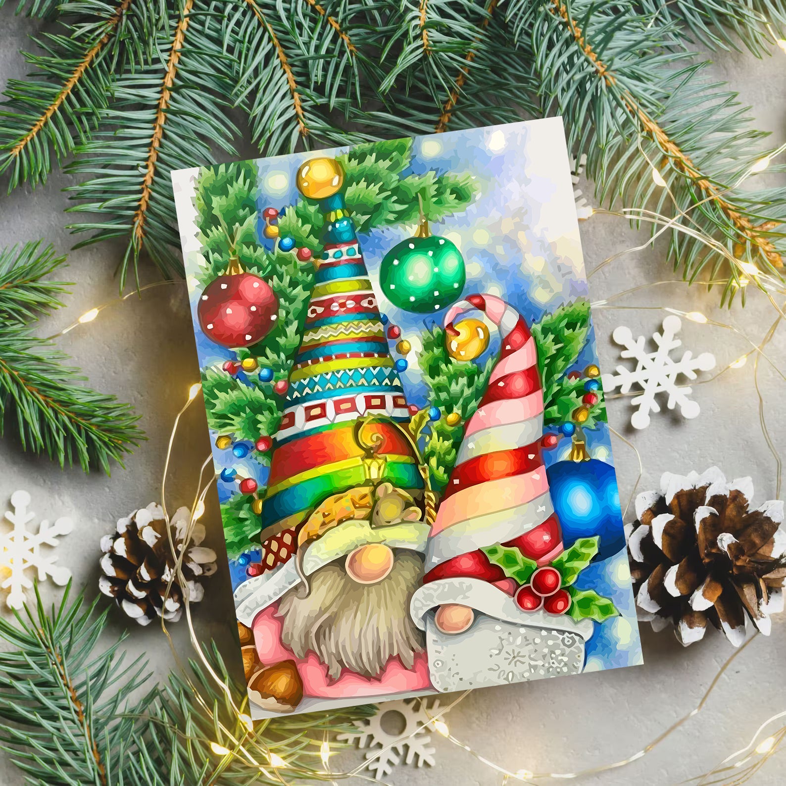 Set Pictură pe numere – Decorațiuni De Crăciun 6132