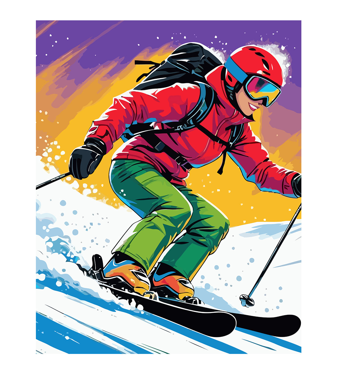 Set Pictură pe numere – Sport De Iarnă 6135