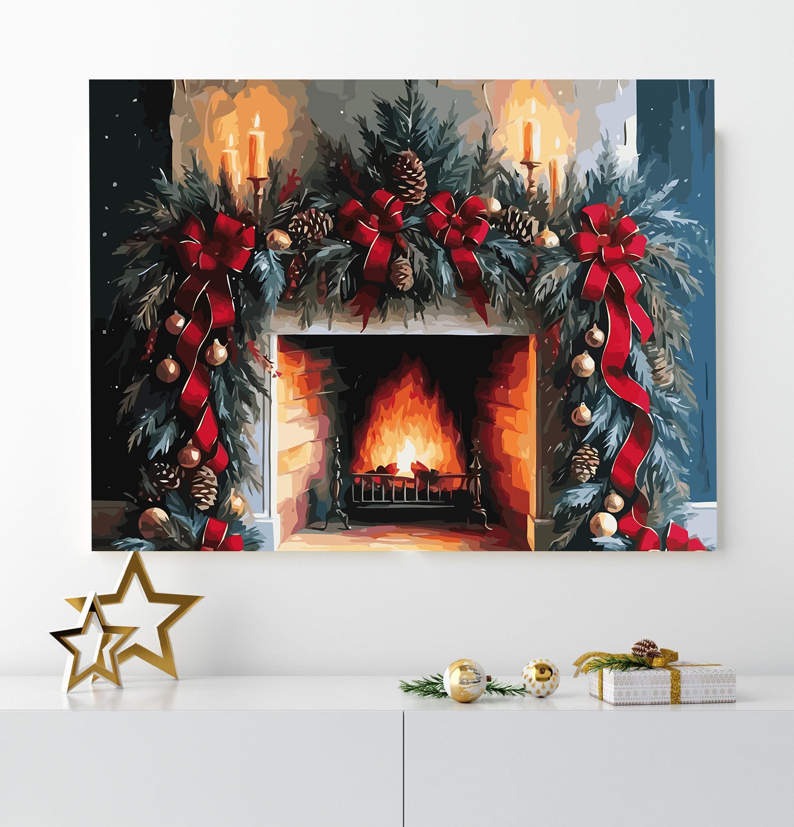 Set Pictură pe numere – Atmosferă De Iarnă 6136