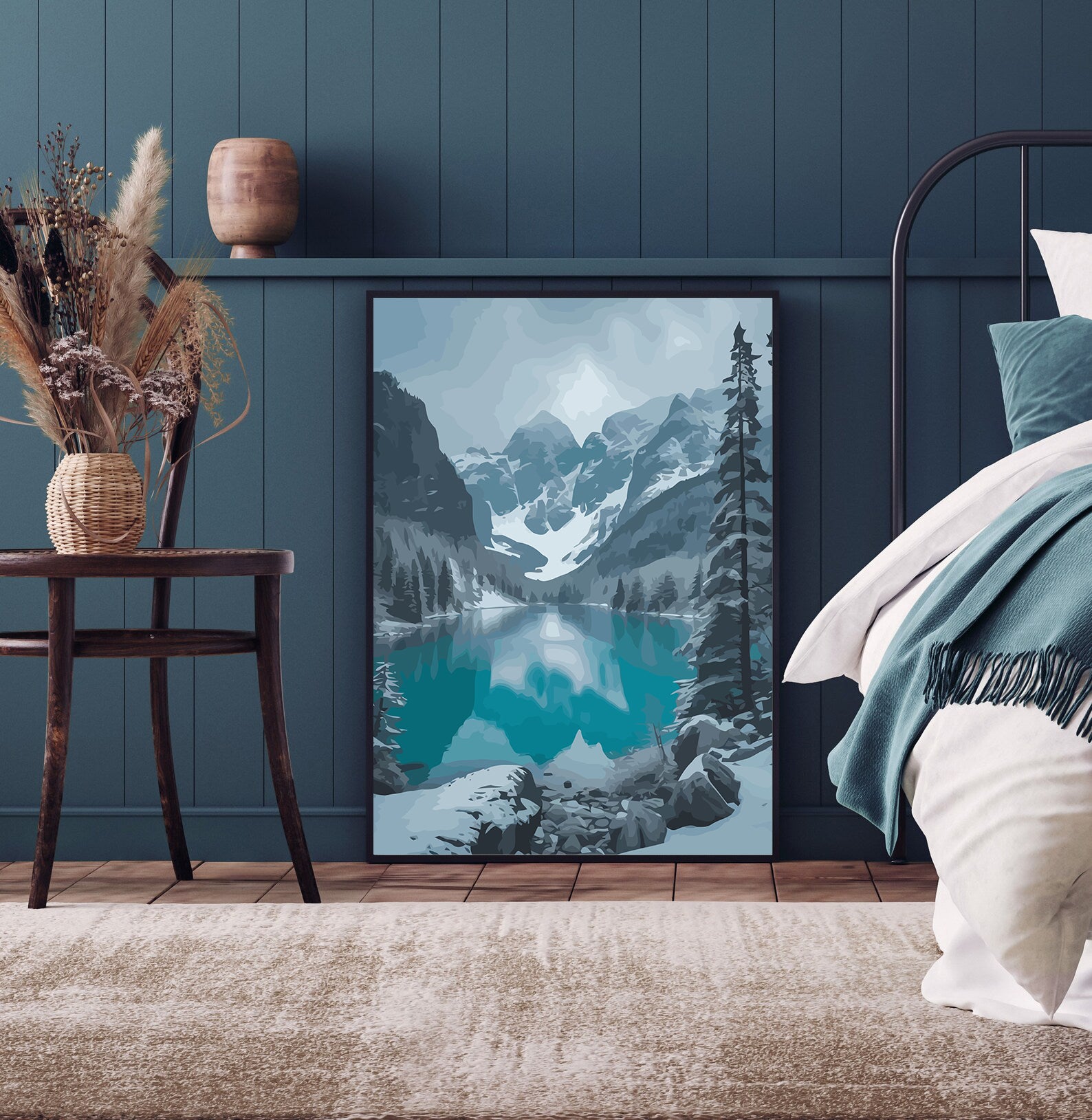 Set Pictură pe numere – Peisaj De Iarnă 6161