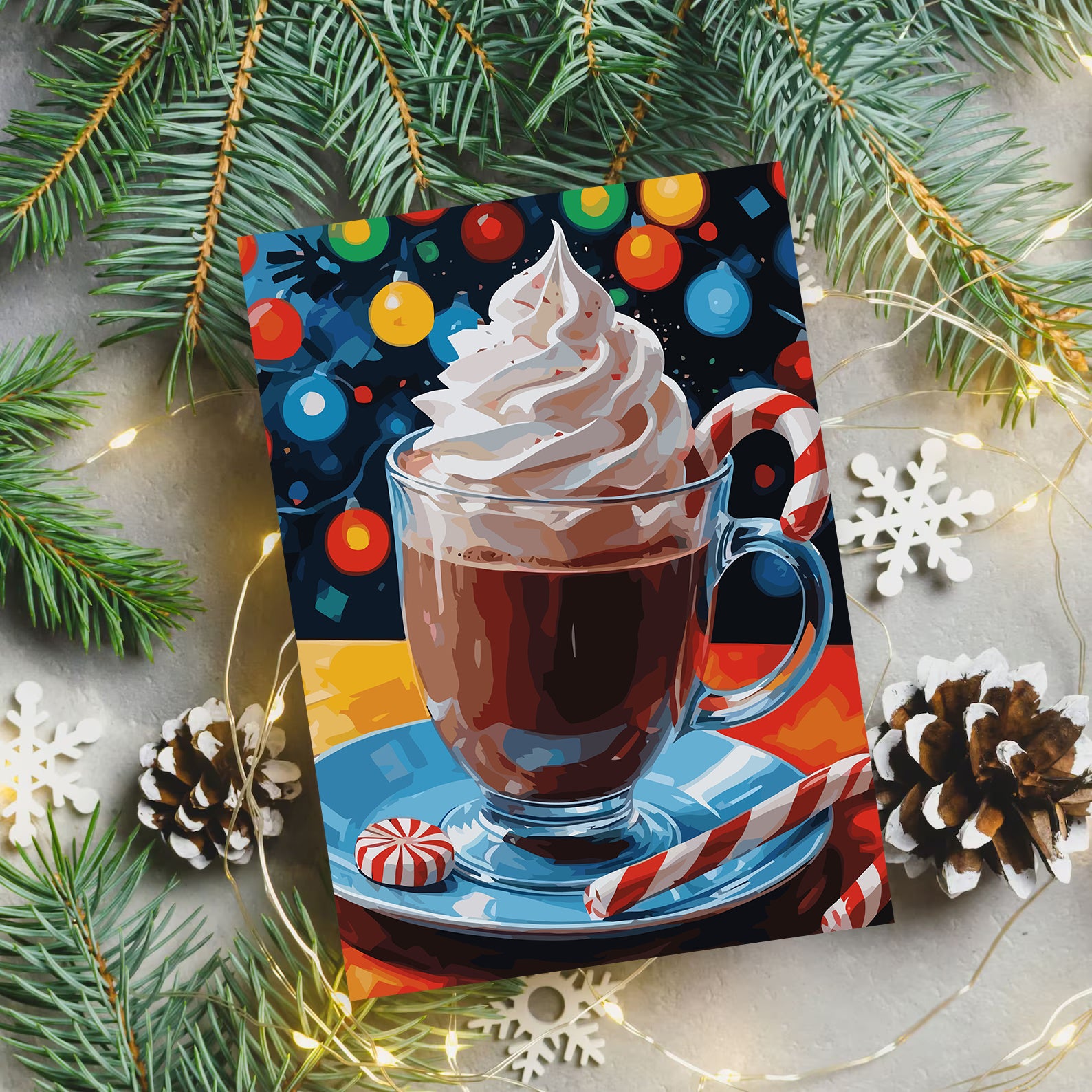 Set Pictură pe numere – Băutură De Iarnă 6165