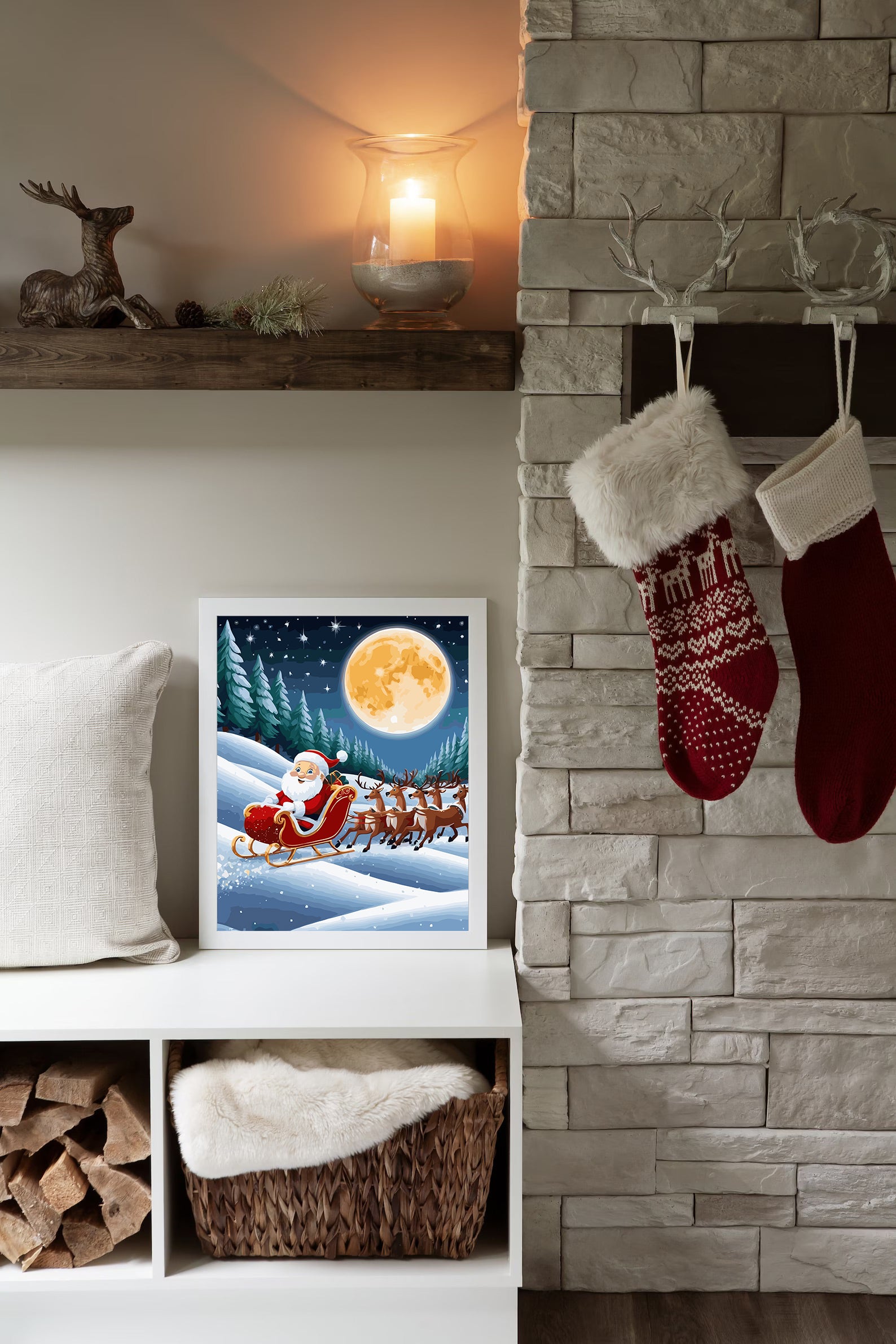 Set Pictură pe numere – Sania Lui Moș Crăciun 6168