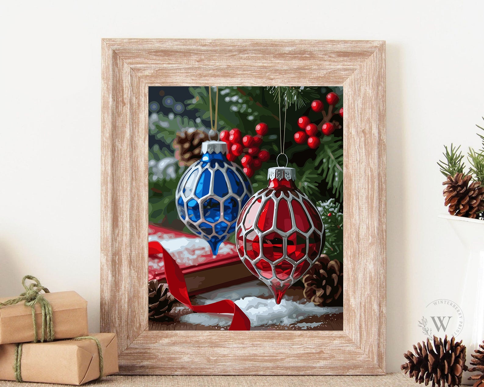 Set Pictură pe numere – Decorațiuni De Crăciun 6185