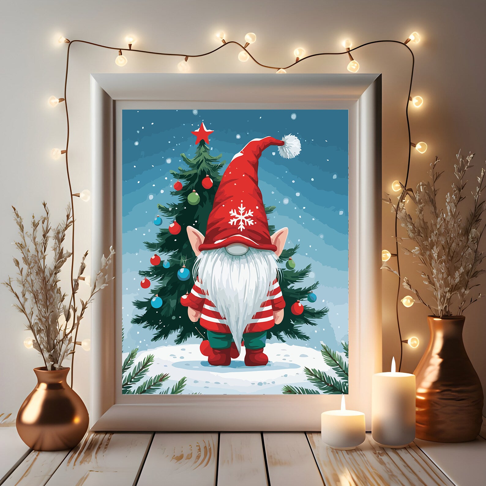 Set Pictură pe numere – Spiriduș De Crăciun 6191