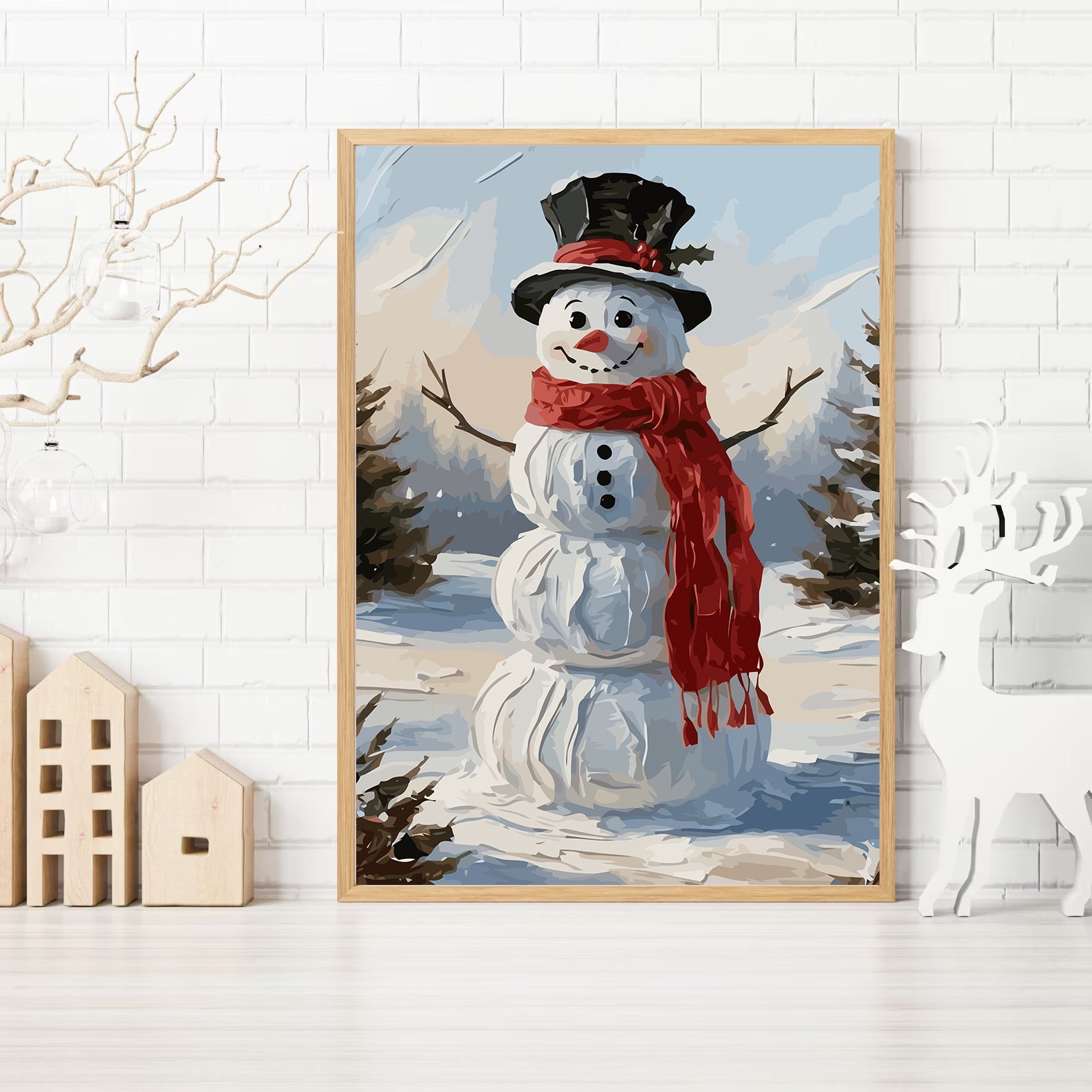 Set Pictură pe numere – Om De Zăpadă 6192