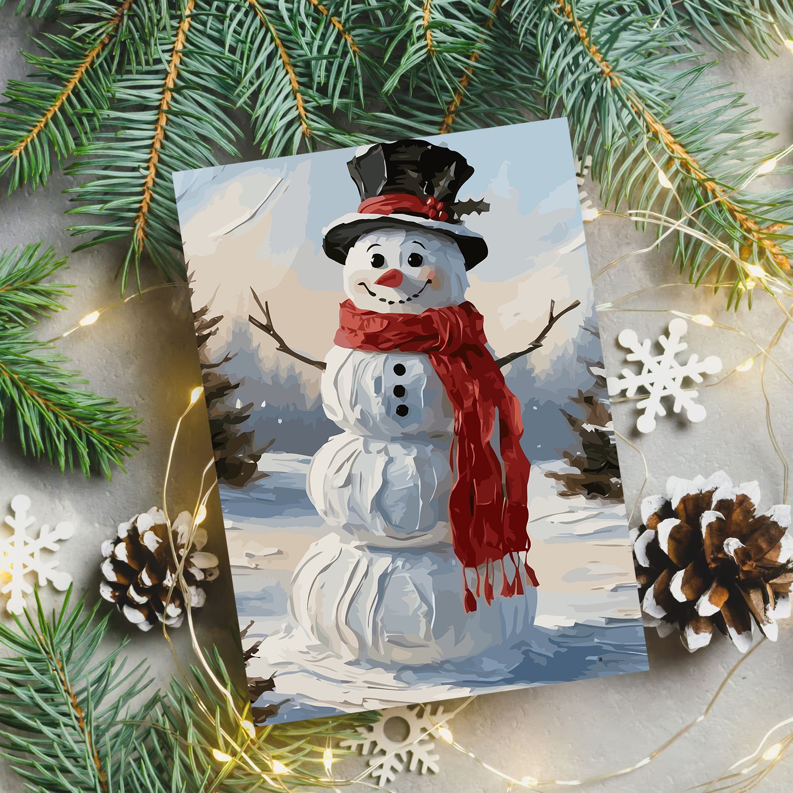 Set Pictură pe numere – Om De Zăpadă 6192