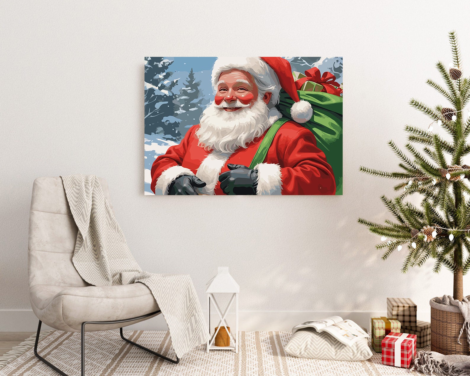 Set Pictură pe numere – Moș Crăciun 6195