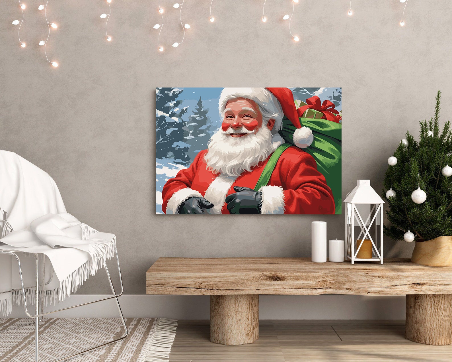 Set Pictură pe numere – Moș Crăciun 6195