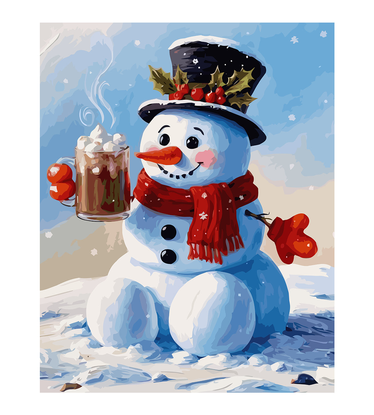 Set Pictură pe numere – Om De Zăpadă 6197