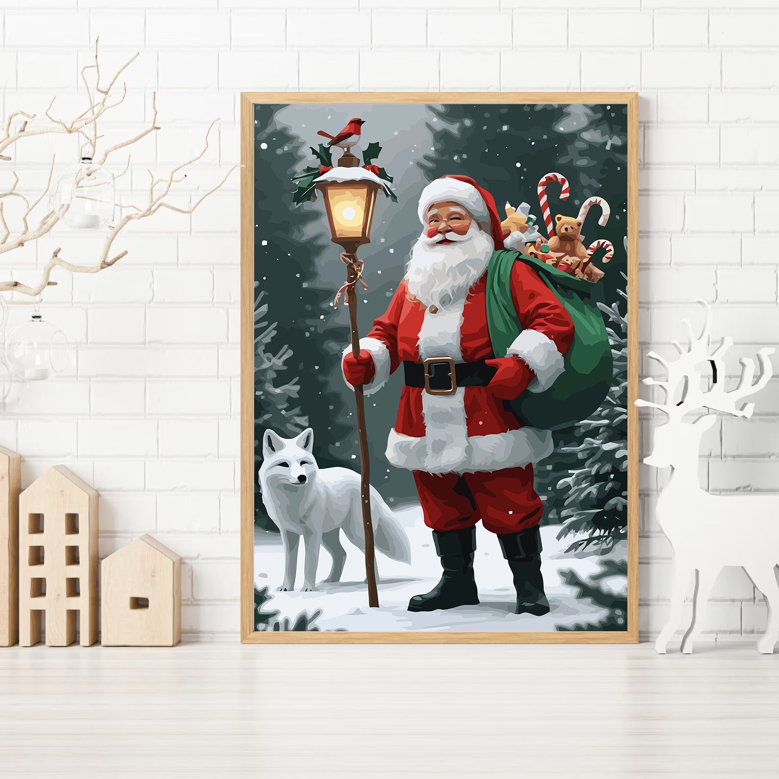 Set Pictură pe numere – Moș Crăciun 6198