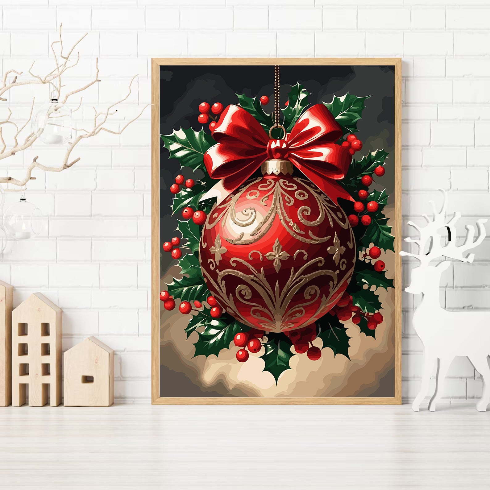 Set Pictură pe numere – Decorațiuni De Crăciun 6202