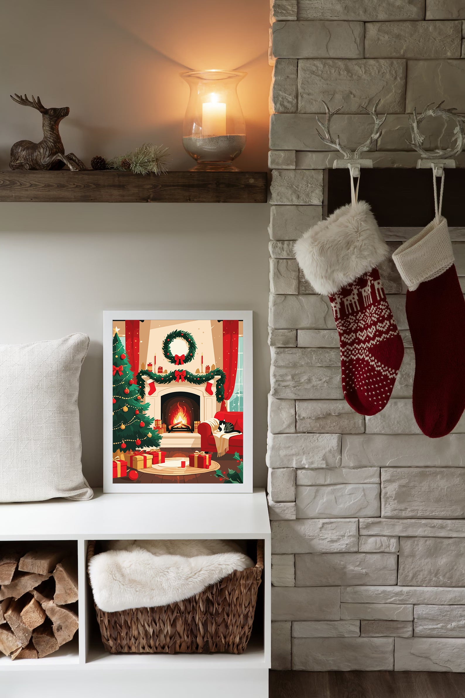 Set Pictură pe numere – Atmosferă De Crăciun 6208