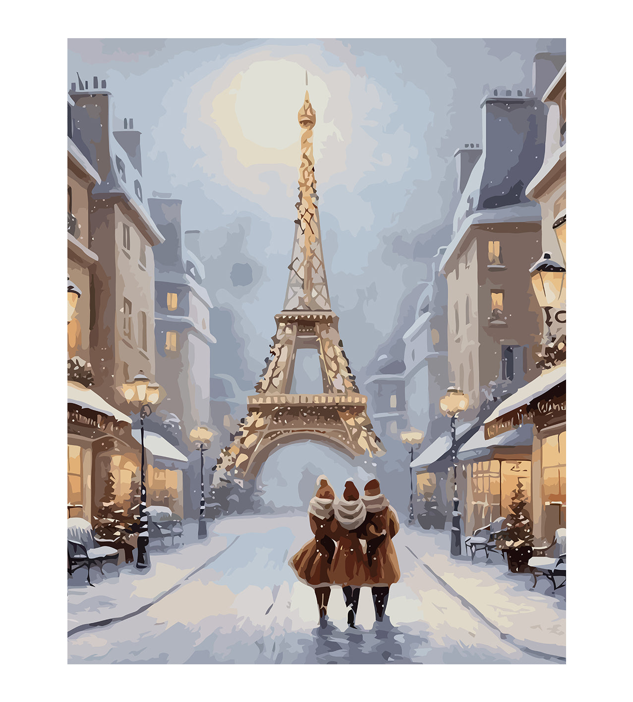 Set Pictură pe numere – Iarna În Paris 6210